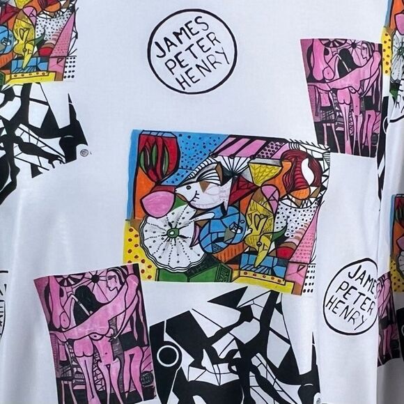 Swiminista x James Peter Henry Good Times Rashguard w Art Toss Print - Picture 2 of 8
